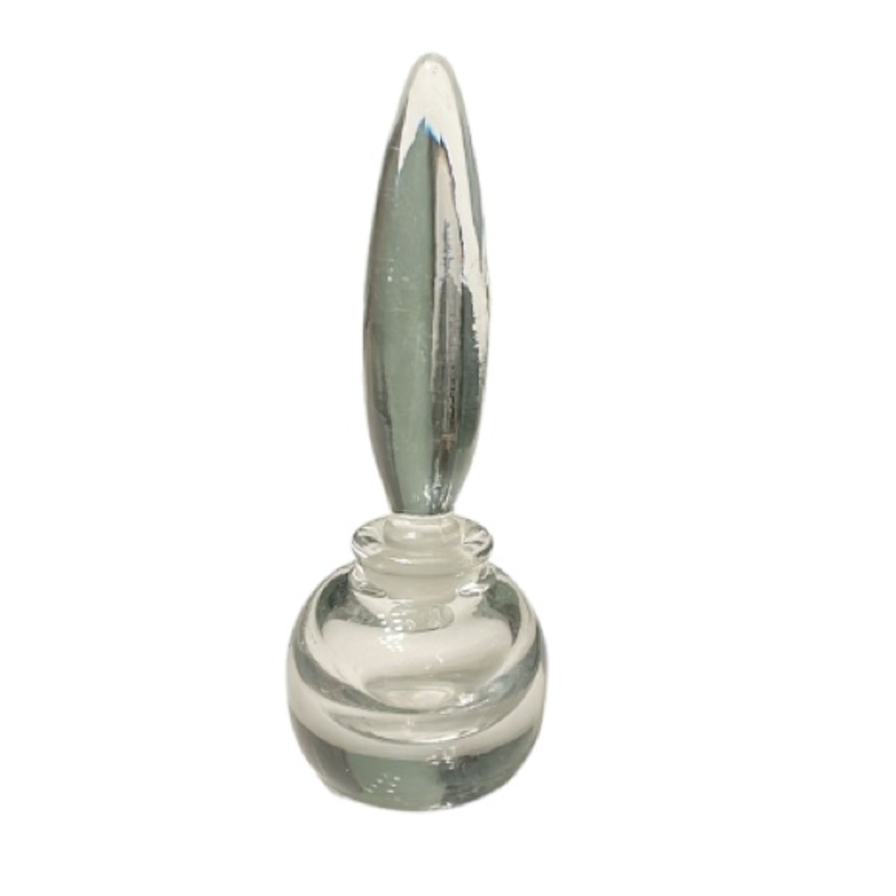 Vintage clear glass perfume bottle
